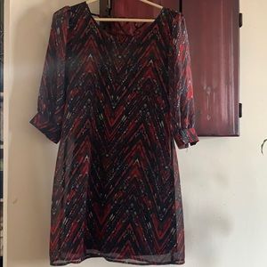 Long sleeve striped dress